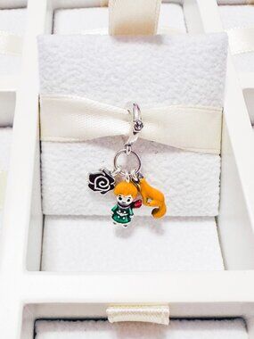 925 Sterling Silver The Little Prince, Fox And Rose Charm Bead Fits Pandora